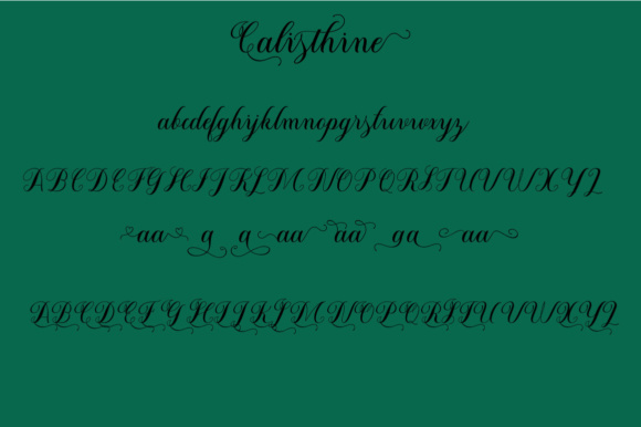 Calisthine Font - Preview 4