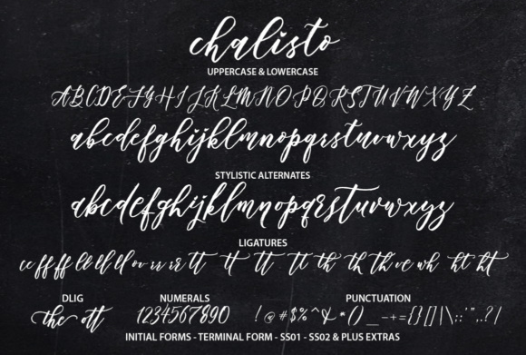 Chalisto Font - Preview 2