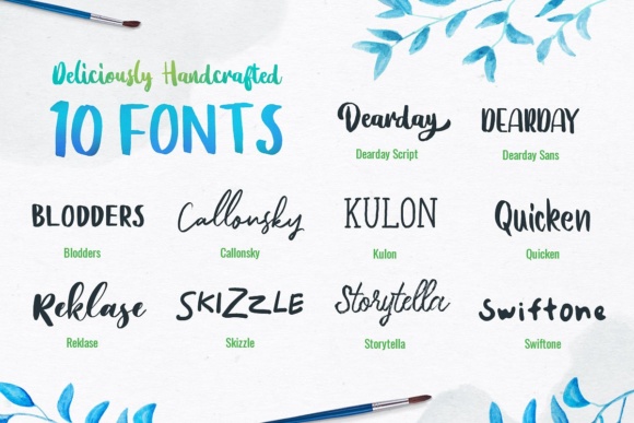 DearDay Font PNG with transparent background - Preview 1