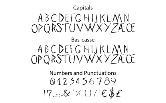 Dirty Punk Font PNG with transparent background - Preview 1