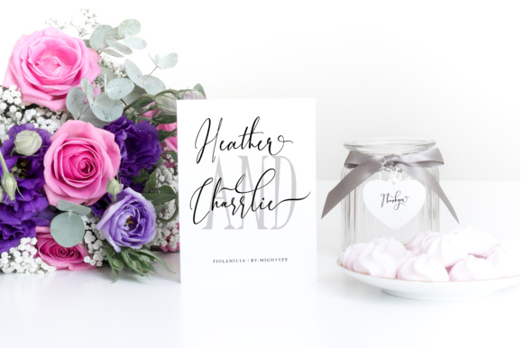 Fiolenitta Font PNG with transparent background - Preview 4