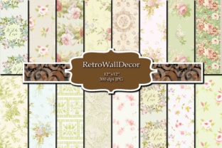 Floral Digital Paper Pack Graphic by retrowalldecor · Creative Fabrica