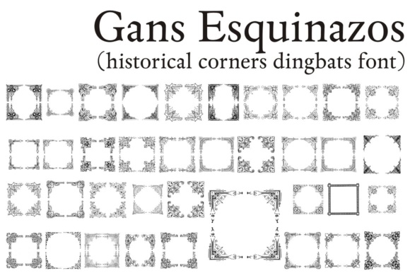 Gans Esquinazos Font - Preview 1