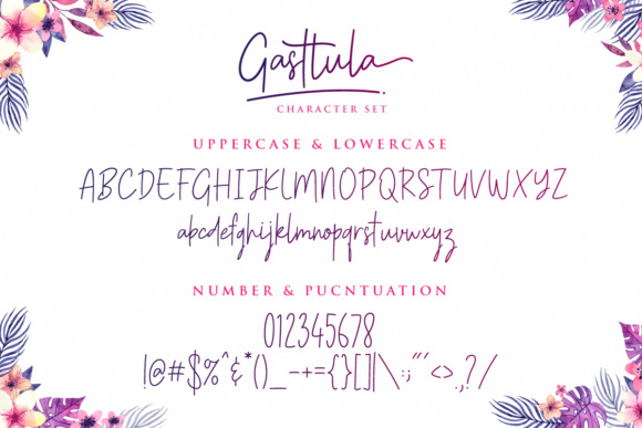Gasttula Font - Preview 1