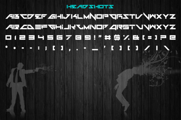 Headshots Font PNG with transparent background - Preview 1