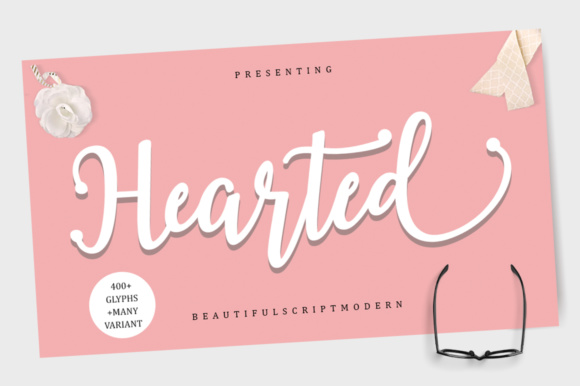Hearted Font Script & Handwritten Font By Musafir LAB