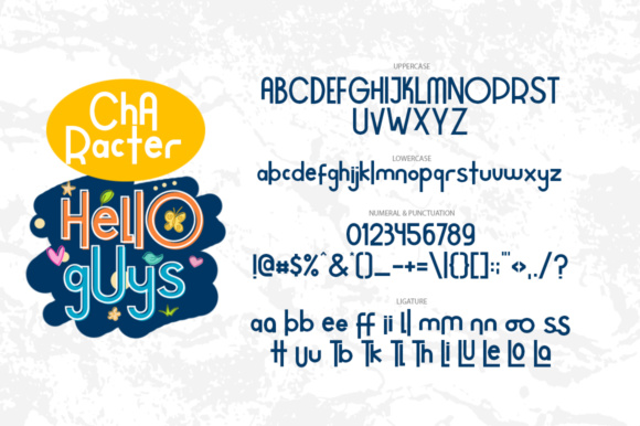 Hello Guys Font PNG with transparent background - Preview 4