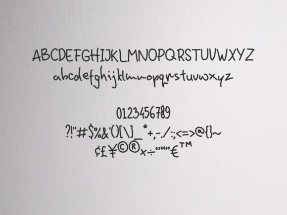 Homin Fun Font PNG with transparent background - Preview 1