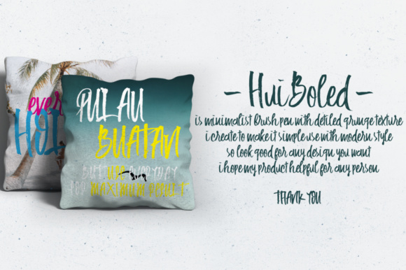 Hui Boled Font PNG with transparent background - Preview 2