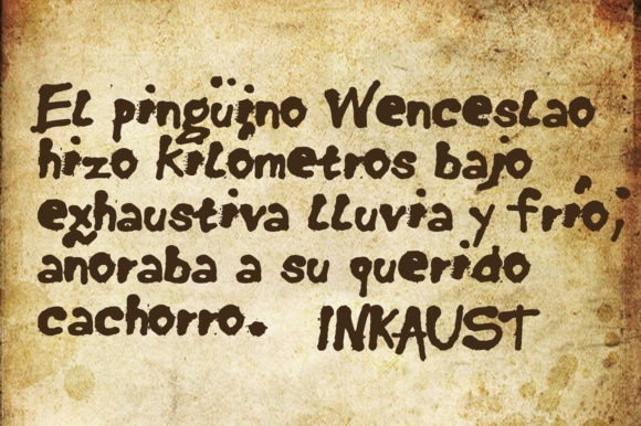 Inkaust Font PNG with transparent background - Preview 2
