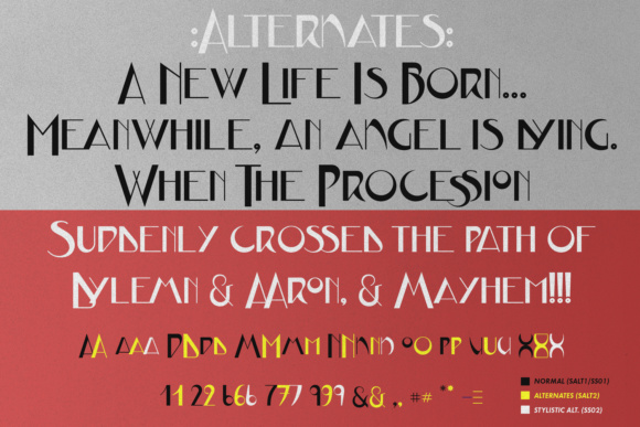 JVNE CoalWorks Font font preview - 5