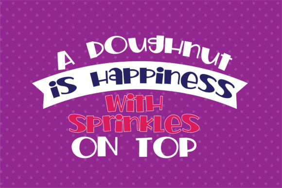 Jelly Doughnut Font PNG with transparent background - Preview 3