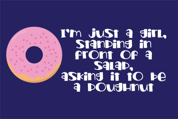 Jelly Doughnut Font PNG with transparent background - Preview 4