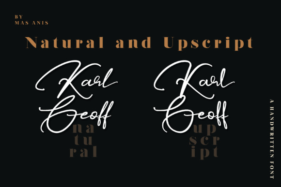 Karl Geoff Font PNG with transparent background - Preview 1