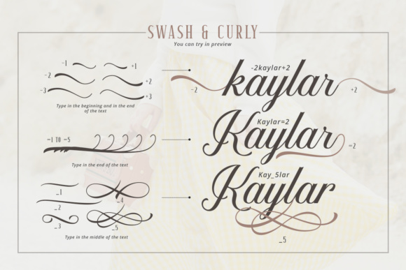 Kaylar Duo Font PNG with transparent background - Preview 6