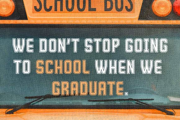 Keep Learning Font PNG with transparent background - Preview 1
