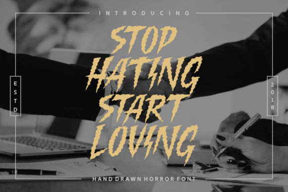 Killing Harmonic Font PNG with transparent background - Preview 3