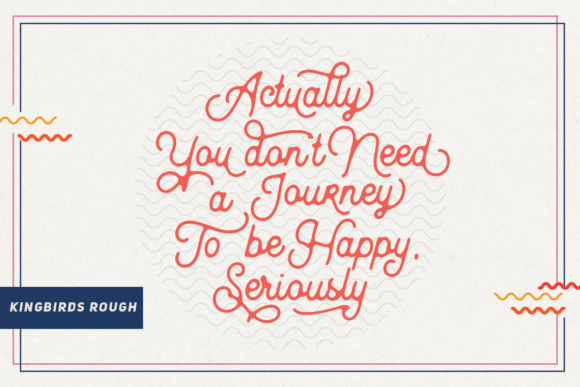 Kingbirds Script Font PNG with transparent background - Preview 3