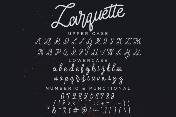 Larquette Font PNG with transparent background - Preview 3