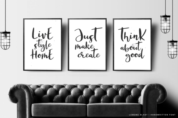 Lemon Blast Font PNG with transparent background - Preview 2