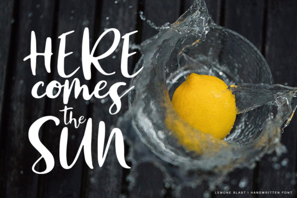 Lemon Blast Font PNG with transparent background - Preview 4