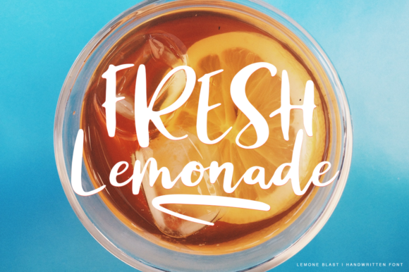 Lemon Blast Font PNG with transparent background - Preview 5
