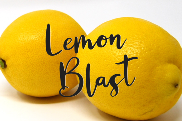 Lemon Blast Font PNG with transparent background - Preview 6