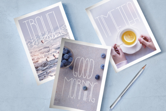 Lightbon Font PNG with transparent background - Preview 1