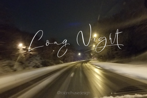 Long Night Font PNG with transparent background - Preview 3