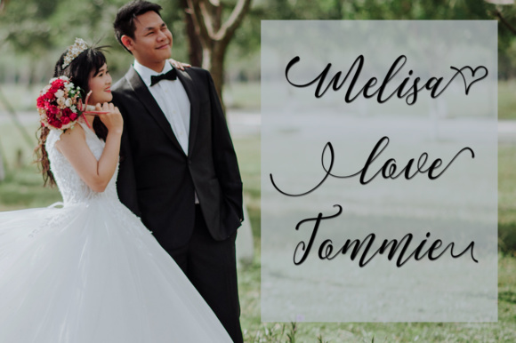 Love Malia Font PNG with transparent background - Preview 1