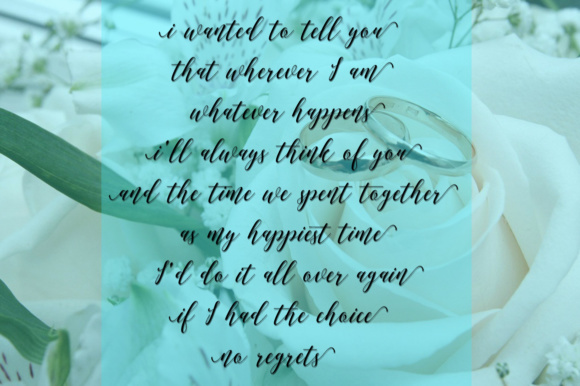 Love Malia Font PNG with transparent background - Preview 2