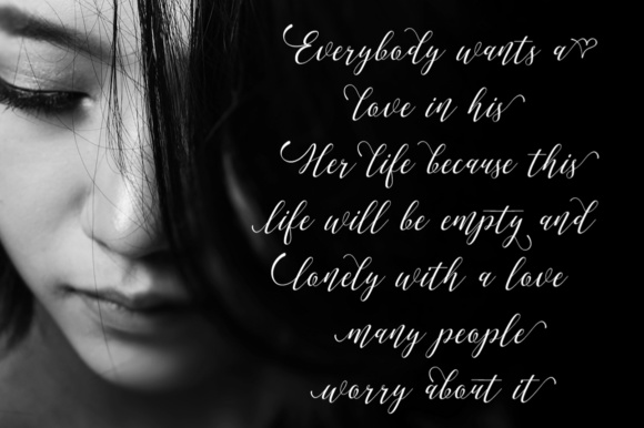 Love Malia Font PNG with transparent background - Preview 3