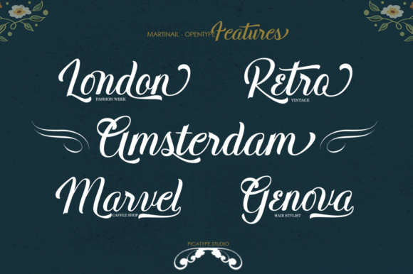 Martinail Font PNG with transparent background - Preview 6