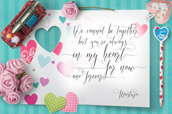 Mastura Font PNG with transparent background - Preview 4