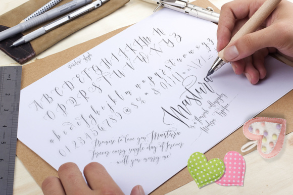 Mastura Font PNG with transparent background - Preview 5