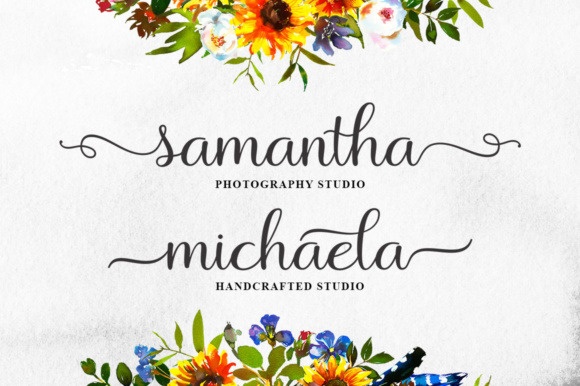 Miadiena Font PNG with transparent background - Preview 2