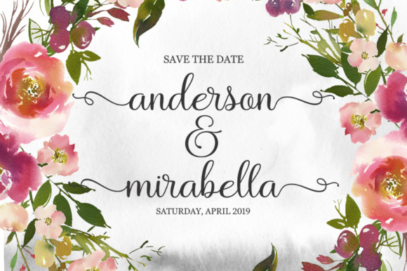 Miadiena Font PNG with transparent background - Preview 3
