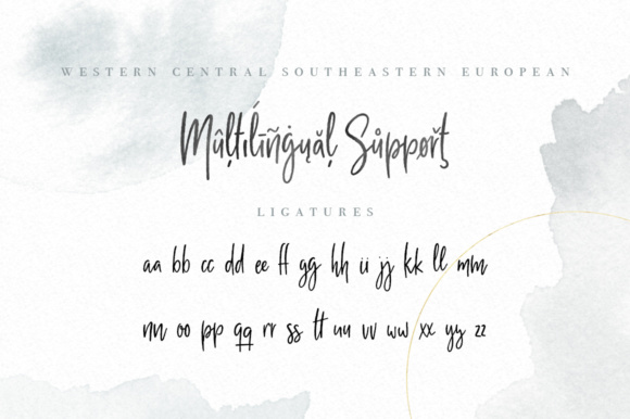 Milano Sky Script Font PNG with transparent background - Preview 6
