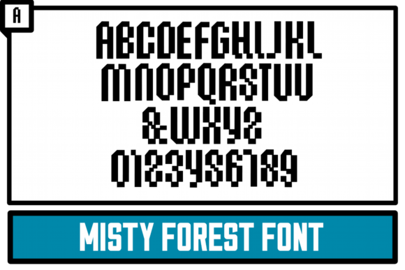 Misty Forest & Chalice Font PNG with transparent background - Preview 1