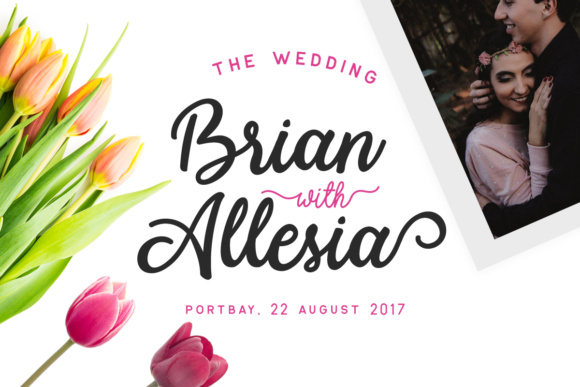 Modesta Script Font PNG with transparent background - Preview 5