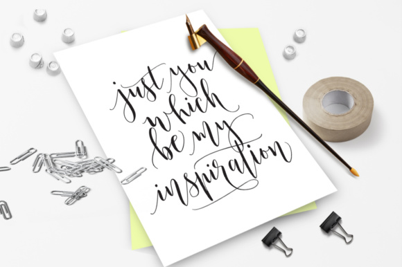 Mustica Script Font PNG with transparent background - Preview 1