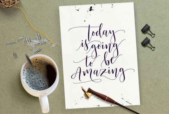 Mustica Script Font PNG with transparent background - Preview 2