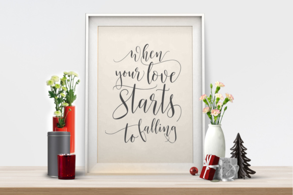 Mustica Script Font PNG with transparent background - Preview 5