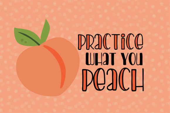 Peach Preserves Font font preview - 3