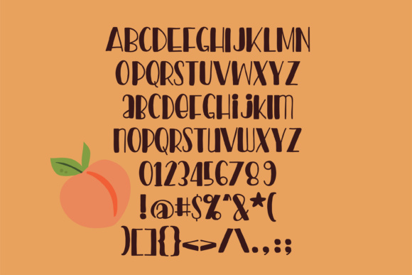 Peach Preserves Font font preview - 5