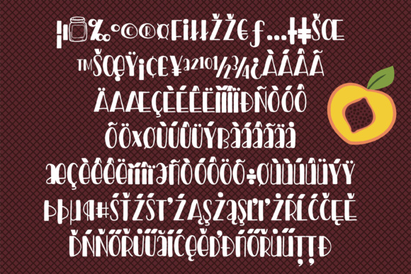 Peach Preserves Font font preview - 6