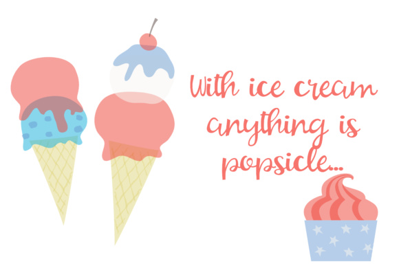 Popsicle Dream Font PNG with transparent background - Preview 3