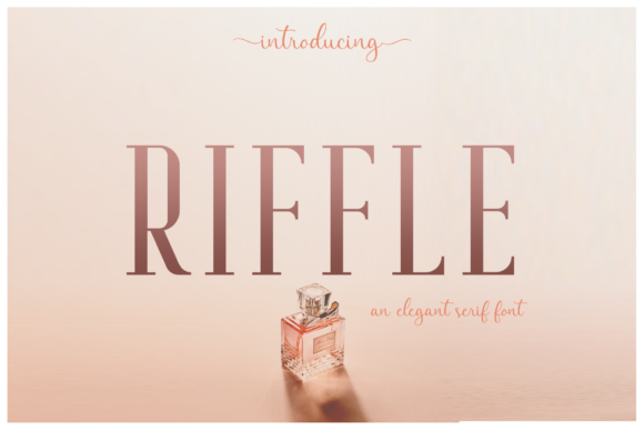 Riffle Font PNG with transparent background - Preview 1