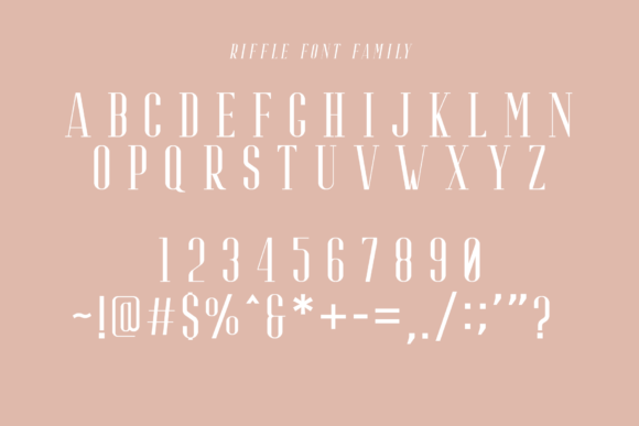 Riffle Font PNG with transparent background - Preview 6