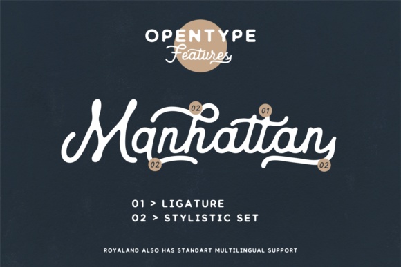 Royaland Font PNG with transparent background - Preview 3
